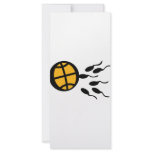 basketball sperm icon rack card template