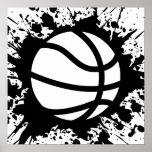 basketball splatz print