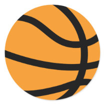 basketball round stickers