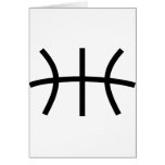 basketball strings greeting cards