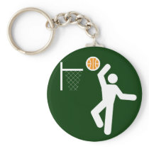 Basketball Symbol Keychain