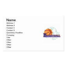 Basketball T-shirts and Gifts Business Card