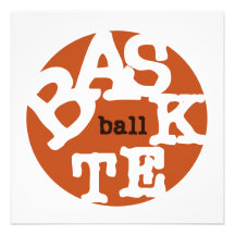 BASKETball T-shirts and Gifts Invites