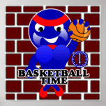 Basketball Time Poster