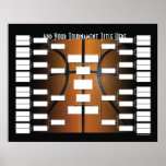 Basketball Tournament Bracket Poster