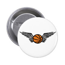 basketball. tribal. button