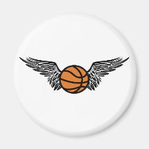basketball. tribal. fridge magnet