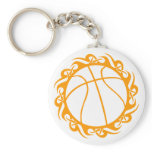 basketball. tribal. key chain