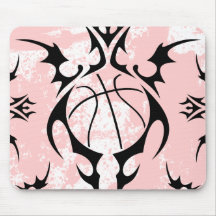 basketball. tribal. mousepads