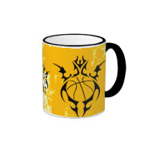 basketball. tribal. mug