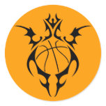 basketball. tribal. stickers