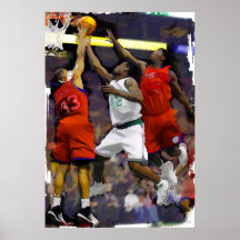 Basketball Two Against One Print