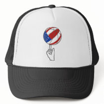 BASKETBALL USA FLAG PATRIOTIC HAT