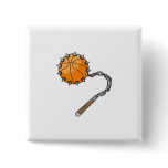 basketball whip mace pinback button