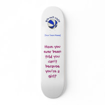 Basketball - White/Blue Skateboard