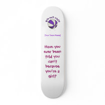Basketball - White/Purple Skate Board