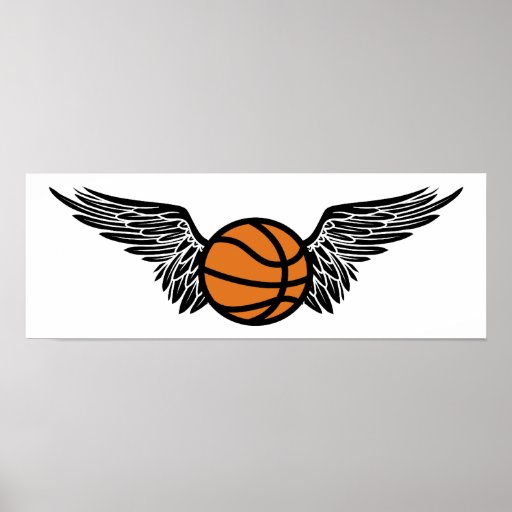 basketball wings poster Zazzle