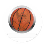 Basketball with Skull- Personalised stickers
