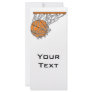basketball woosh ball in net vector illustration personalized rack card