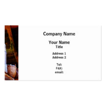 Baskets and Barrels in Attic Business Card