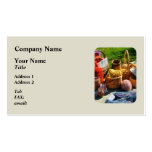 Baskets of Yarn at Flea Market Business Card Template
