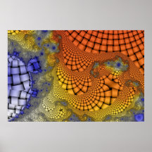 BasketWeave Fractal Poster