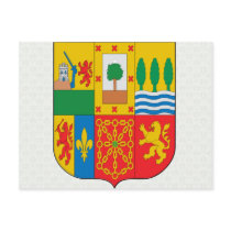 Basque Coat of Arms detail Post Card
