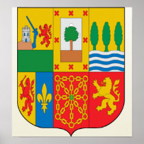 Basque Coat of Arms detail Print