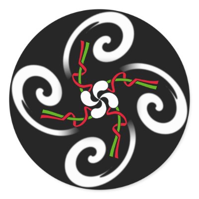 Basque Cross Sticker by sergetshirts