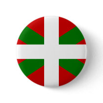 Basque Flag Pinback Button