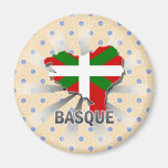Basque Flag Map 2.0 Refrigerator Magnet