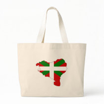 Basque flag map tote bag