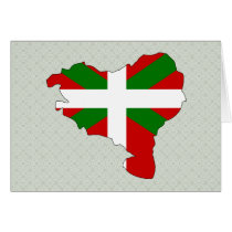 Basque Flag Map full size Cards