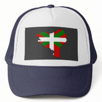 Basque flag map trucker hats