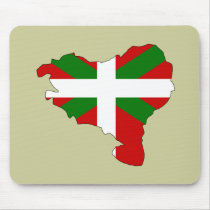 Basque flag map use mat