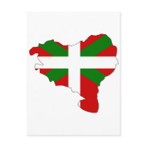 Basque flag map post cards