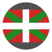Basque Flag Round Sticker
