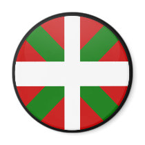 Basque quality Flag Circle Magnets