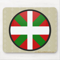 Basque quality Flag Circle Mousemats