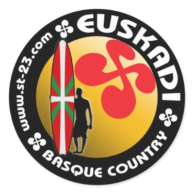 Basque surfing Sticker by sergetshirts