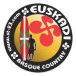 Basque surfing Sticker