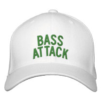 Bass Attack Embroidered Baseball Cap