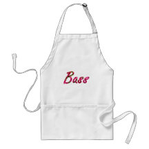 Bass bougie flat text aprons