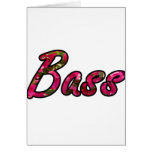Bass bougie outline  flat text cards