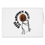 Bass Clarinet Nut Greeting Cards