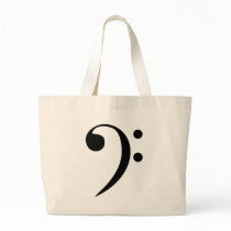 Bass Clef Canvas Bags