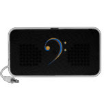 Bass Clef Casual Style Orange and Blue Travelling Speaker