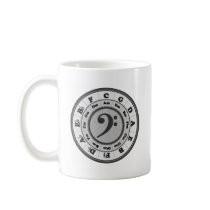 Bass Clef Circle of Fifths Coffee Mug