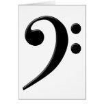 Bass Clef - F Clef Music Symbol Greeting Cards