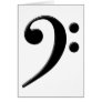 Bass Clef - F Clef Music Symbol Greeting Cards